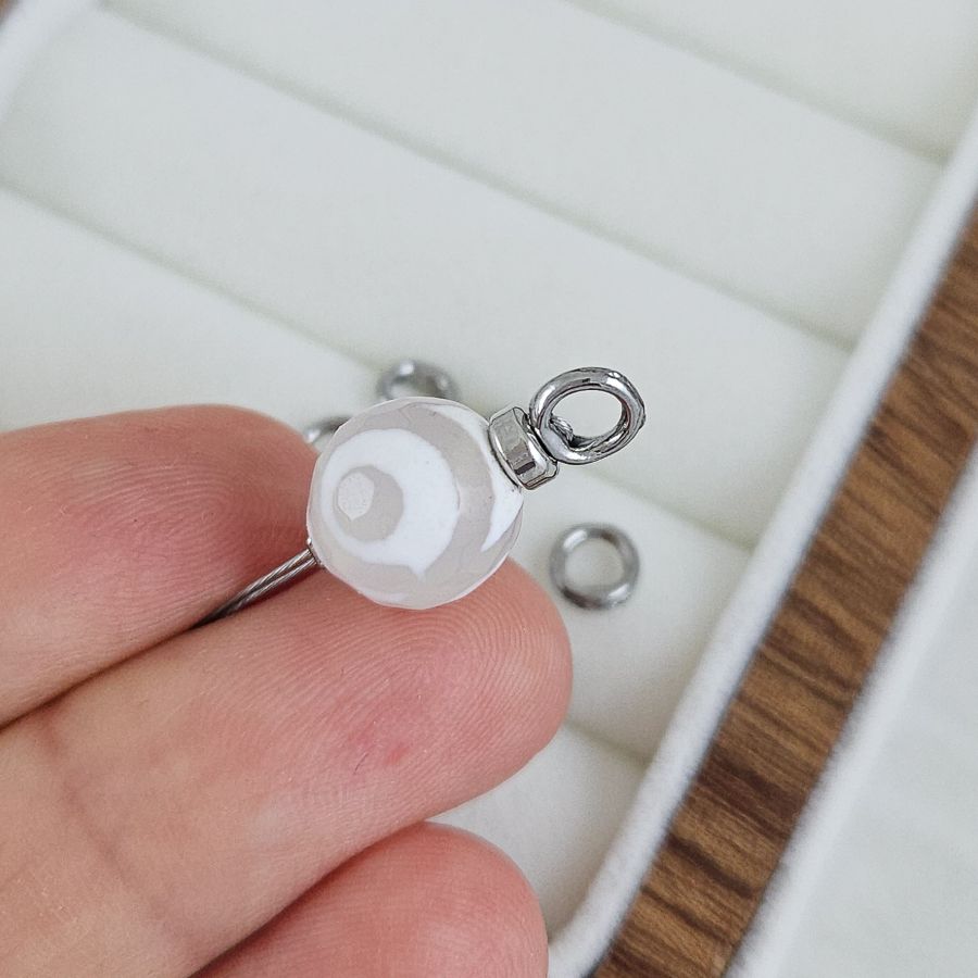 1 шт. Концевик кольцо 5.3 мм, нержавеющая сталь (1052) купить с доставкой по России | Заказать в интернет-магазине Viva Beads
