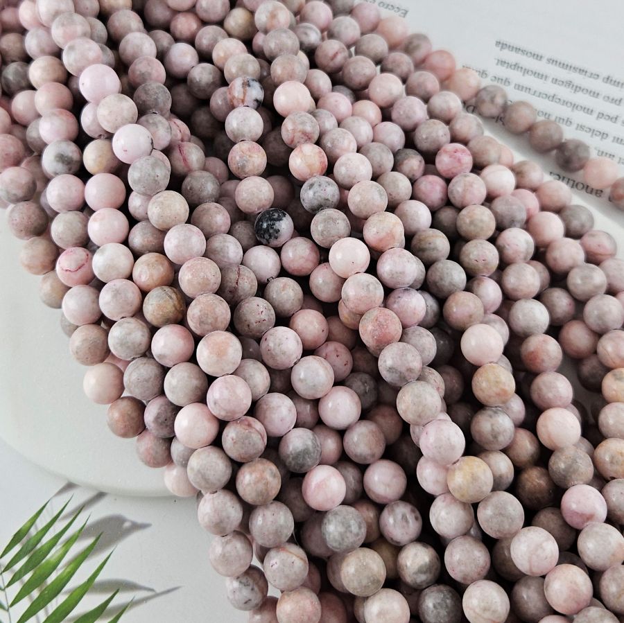 Нить 37-38 см Яшма розовая бусины ок. 8.5 мм тонированная, бусины гладкий шар (10051-8.5) для бижутерии купить с доставкой по России | Интернет‑магазин Viva Beads
