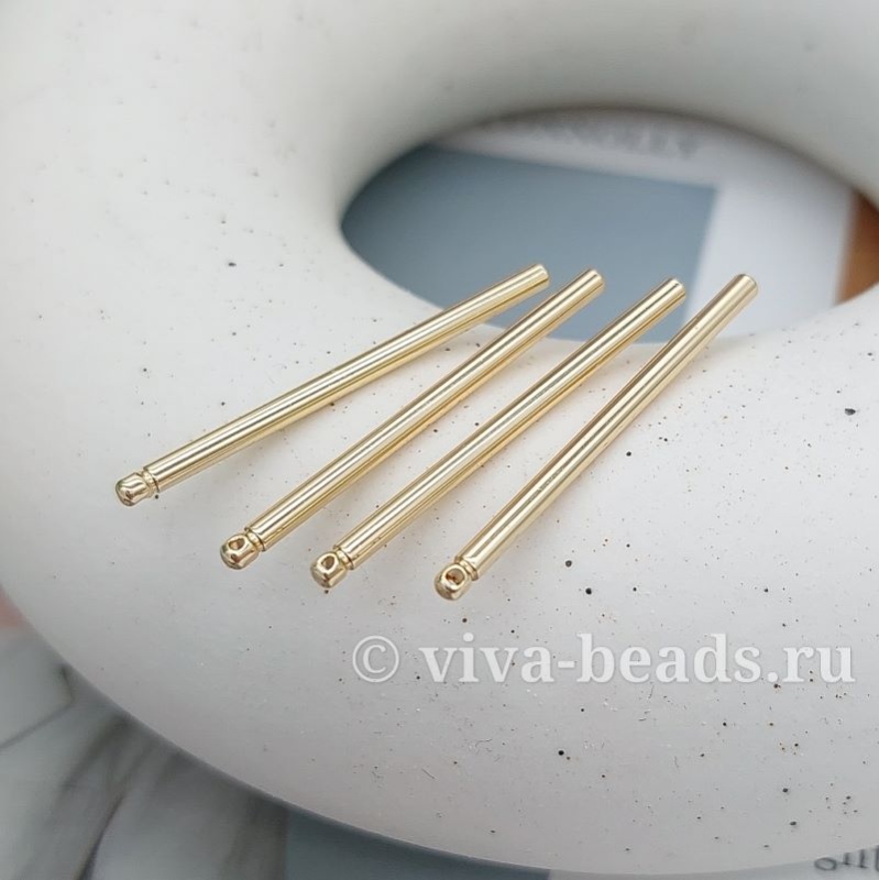 УЦЕНКА Подвеска Палочка 35x2 мм позолота (3295-35-З-УЦ)