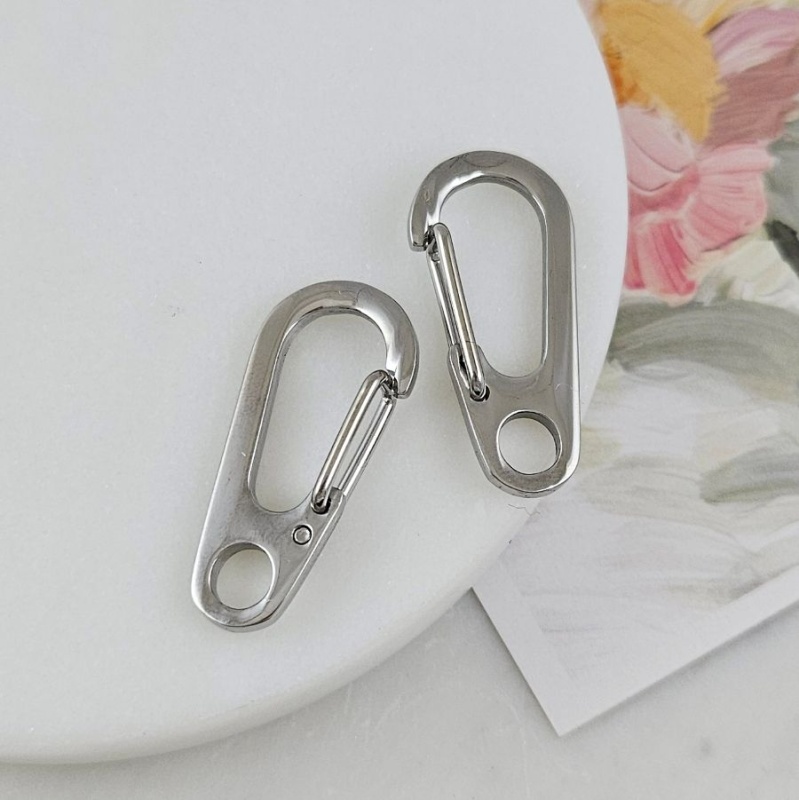 Замок карабин 31.6х14.6 мм, нержавеющая сталь (10137-32) замок для украшений купить с доставкой по России | Интернет-магазин Viva Beads