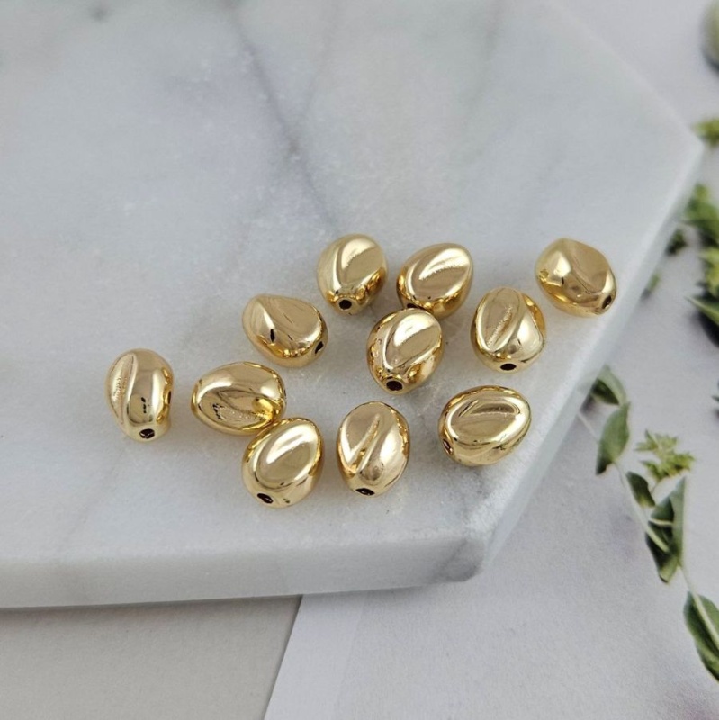 УЦЕНКА 1 шт. Бусина / разделитель / фигурная 7.7х6.3х5.1 мм позолота 14К (9187-З-УЦ) купить в Воронеже | Заказать в интернет-магазине Viva Beads
