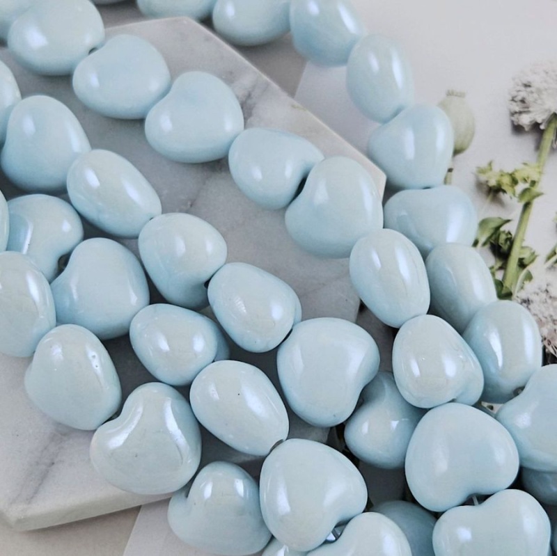 УЦЕНКА Бусина сердце 17х15 мм голубой, керамика (5502-ГОЛ-УЦ) купить в Воронеже | Заказать в интернет-магазине Viva Beads
 УЦЕНКА Бусина сердце 17х15 мм голубой, керамика (5502-ГОЛ-УЦ) купить в Воронеже  | Заказать в интернет-магазине Viva Beads