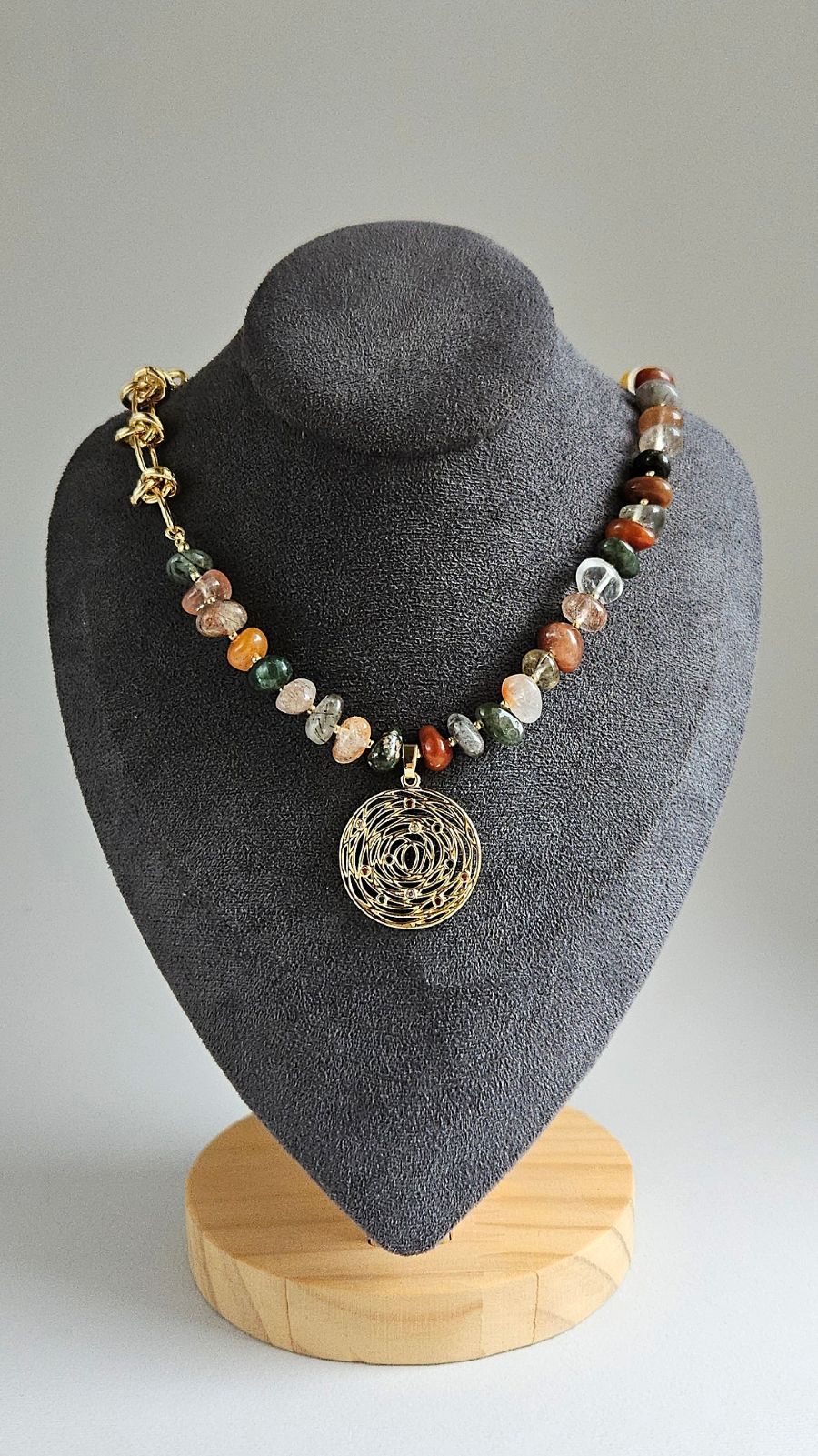 VITA: набор материалов для создания колье из кварца (НАБОР-63)