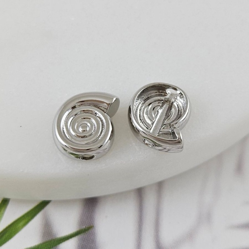 УЦЕНКА 1 шт. Бусина Ракушка 10х8.8х3.7 мм родиевое покрытие (9960-Р-УЦ) купить в Воронеже | Заказать в интернет-магазине Viva Beads
