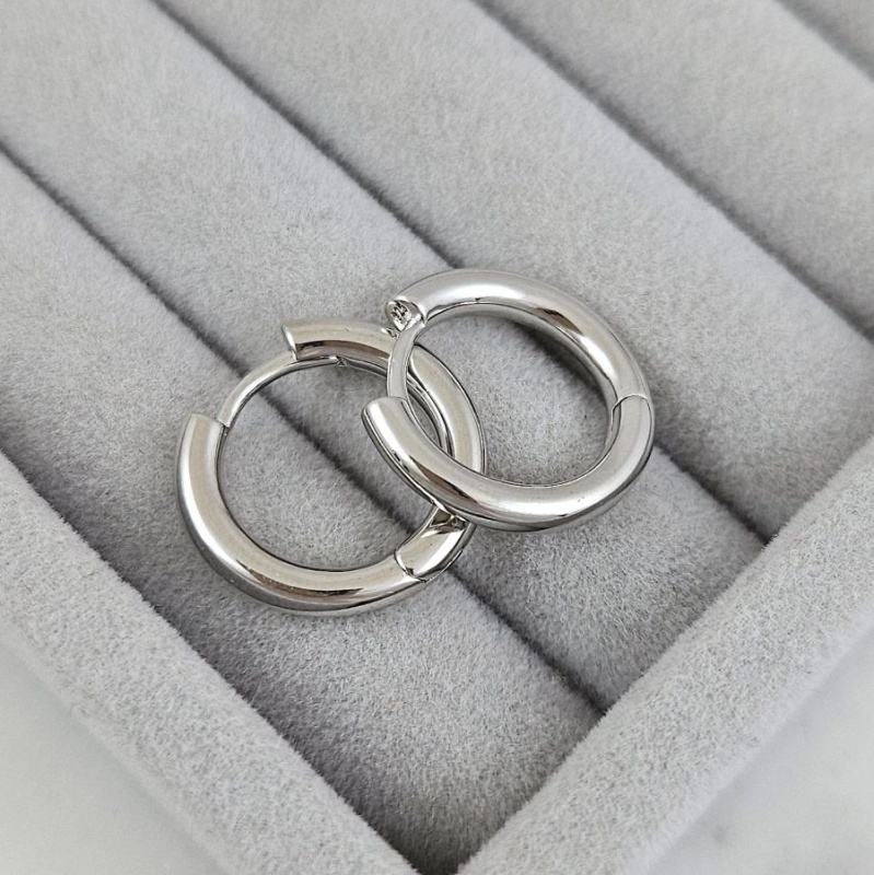 Швензы кольца, бублики, конго 18х3 мм, родиевое покрытие (10199-Р) купить с доставкой по России | Интернет-магазин Viva Beads