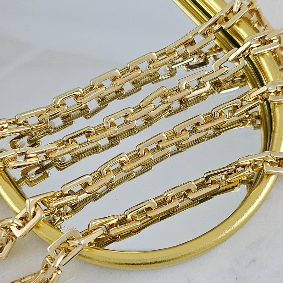 10 см Цепь толщиной 6.2 мм, позолота 14К (10288-З) купить с доставкой по России | Интернет-магазин Viva Beads