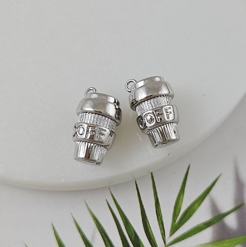 Подвеска Стакан термокружка 16.2x9.6 мм родиевое покрытие (9951-Р) Подвеска Стакан термокружка 16.2x9.6 мм родиевое покрытие (9951-Р)