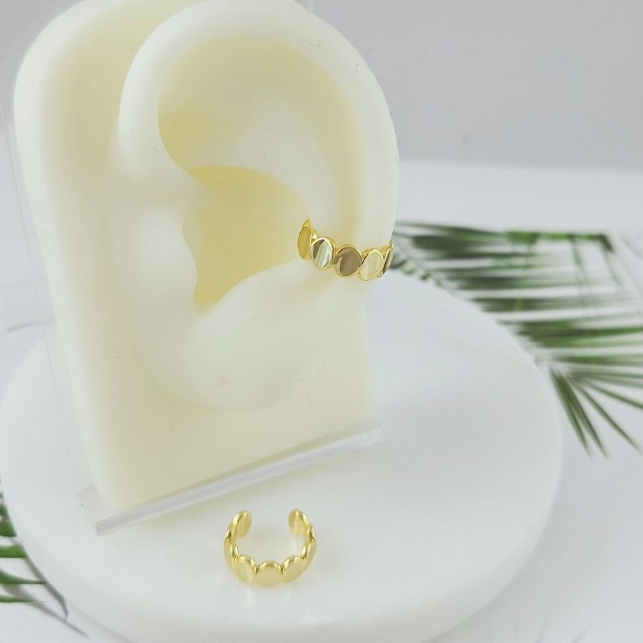 1 шт. Кафф на ухо 13х4.8 мм позолота 14К (10089-З) купить с доставкой по России | Интернет-магазин Viva Beads