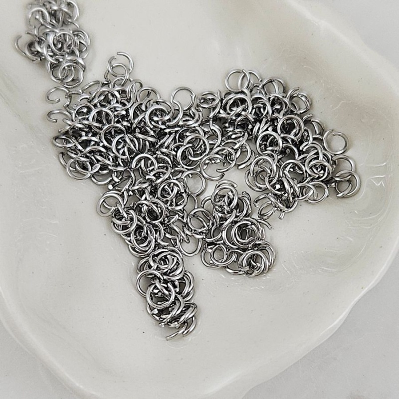 20 шт. Колечки 4x0.6 мм соединительные разъемные, нержавеющая сталь (3908-0.6) соединительные колечки и кольца-коннекторы купить с доставкой по России | Интернет-магазин Viva Beads