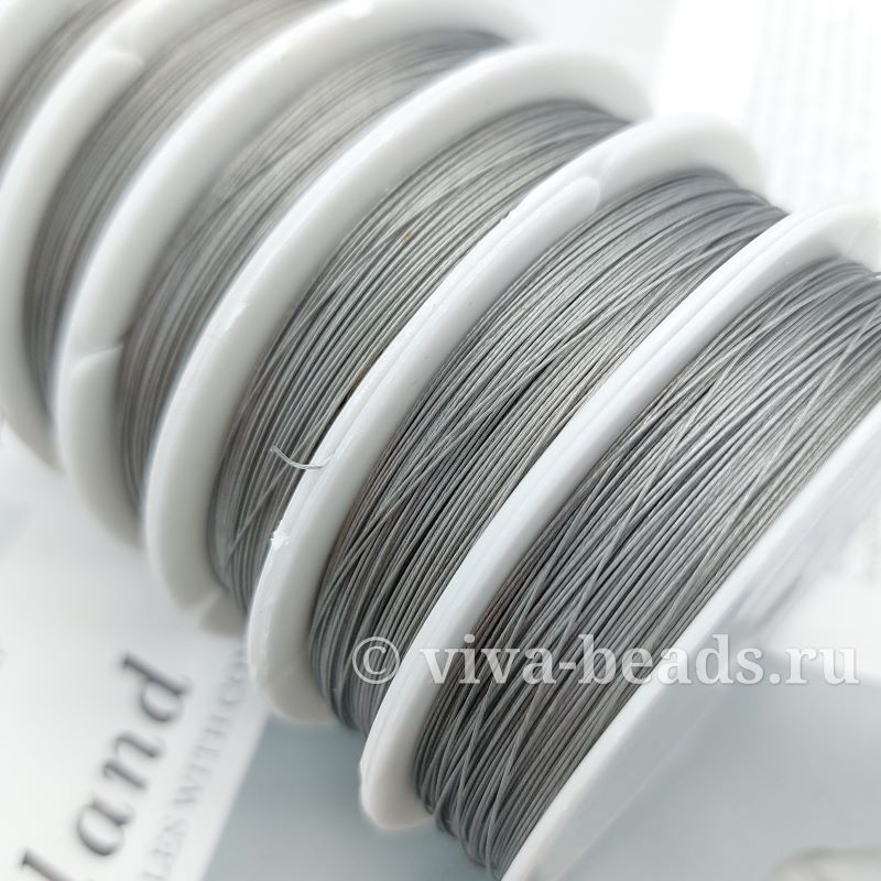 УЦЕНКА 50 м Тросик ювелирный, ланка 0.35 мм стальной (7133-0.35-УЦ)