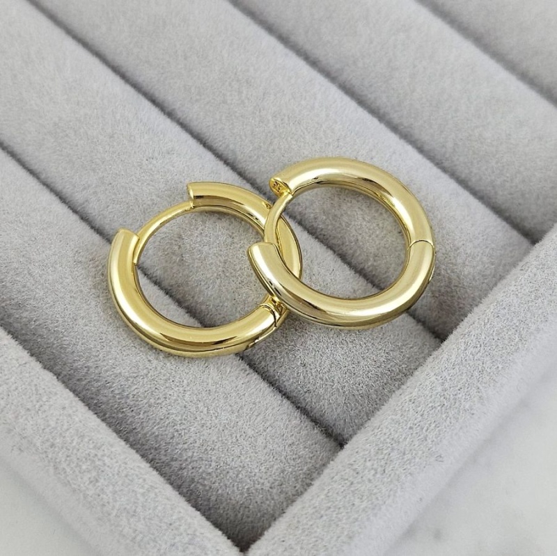 УЦЕНКА Швензы кольца, бублики, конго 18х3 мм, позолота 14К (10199-З-УЦ) - фурнитура для бижутерии