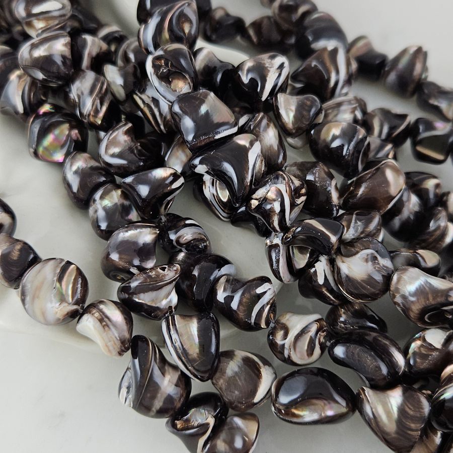 Нить 19 см Перламутр натуральный 11-14 мм свободной формы, коричневый (10211) для бижутерии купить с доставкой по России | Интернет‑магазин Viva Beads
