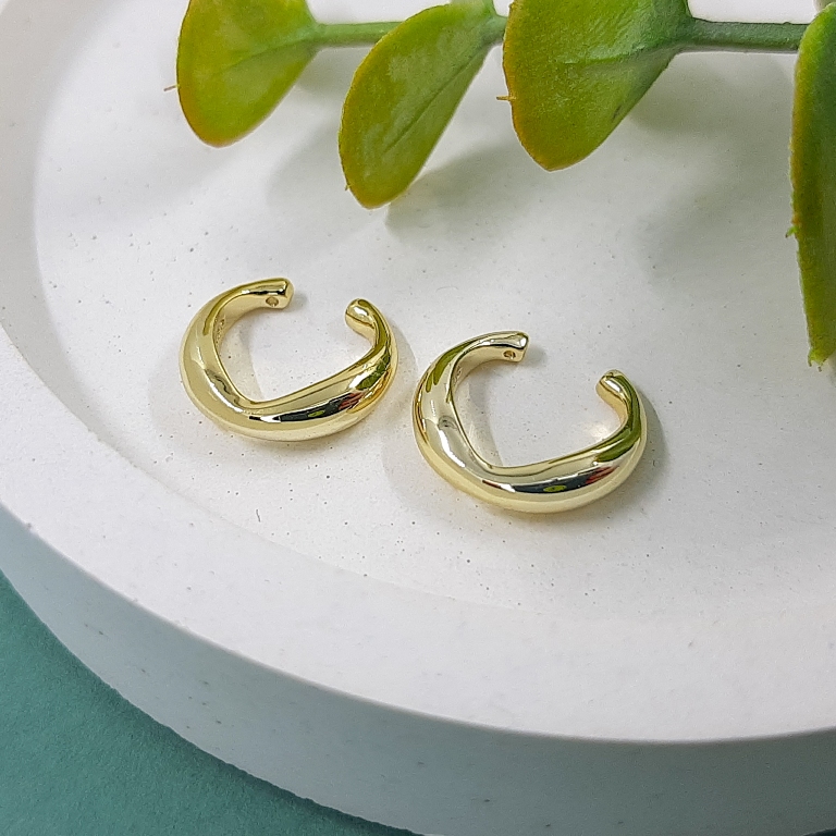 УЦЕНКА 1 шт. Кафф 13 мм позолота 14К (5423-З-УЦ) купить с доставкой по России | Интернет-магазин Viva Beads