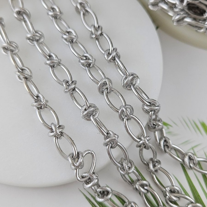 10 см Цепь овальная толщиной ок. 7 мм, родиевое покрытие (10003-Р) купить в Воронеже  | Заказать в интернет-магазине Viva Beads
