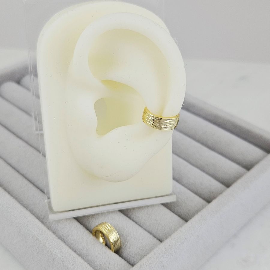 1 шт. Кафф на ухо 11.8х4.3 мм позолота 14К (10200-З) купить с доставкой по России | Интернет-магазин Viva Beads