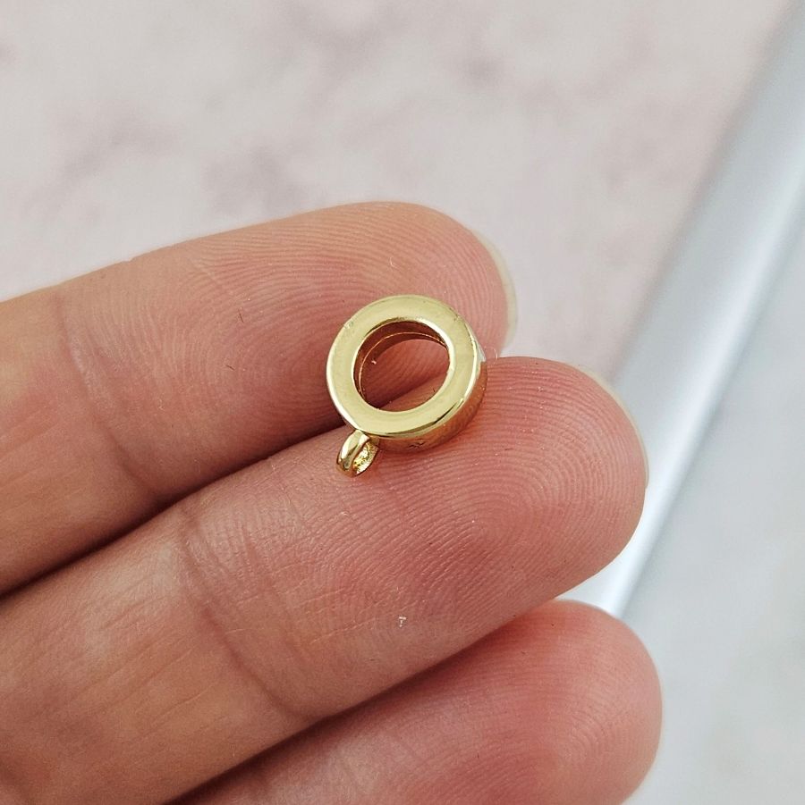 Бейл держатель для кулона 11.3х8.4х20.8 мм, внутр. d 5 мм, позолота 14К (10171-З) купить с доставкой по России | Интернет-магазин Viva Beads