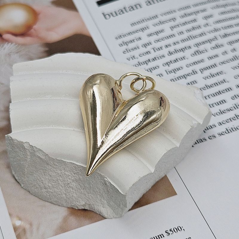 УЦЕНКА Подвеска Сердце 38x28x10 мм позолота 14к (8613-28-З-УЦ)