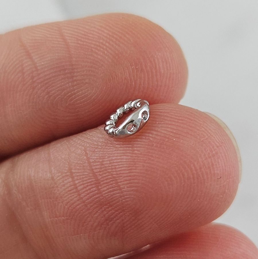 1 шт. Концевик кольцо 5.3 мм витое, родиевое покрытие (10113-Р) купить в #REGION_P# | Заказать в интернет-магазине Viva Beads
