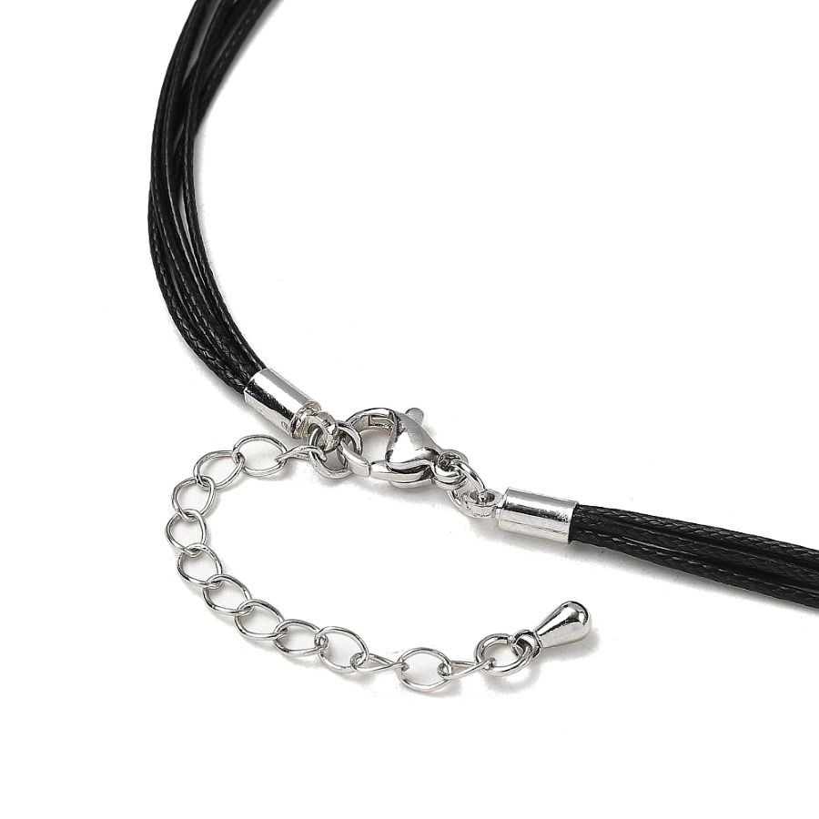 Шнур основа для колье 47 см, черный (10164-Ч) купить с доставкой по России | Интернет-магазин Viva Beads