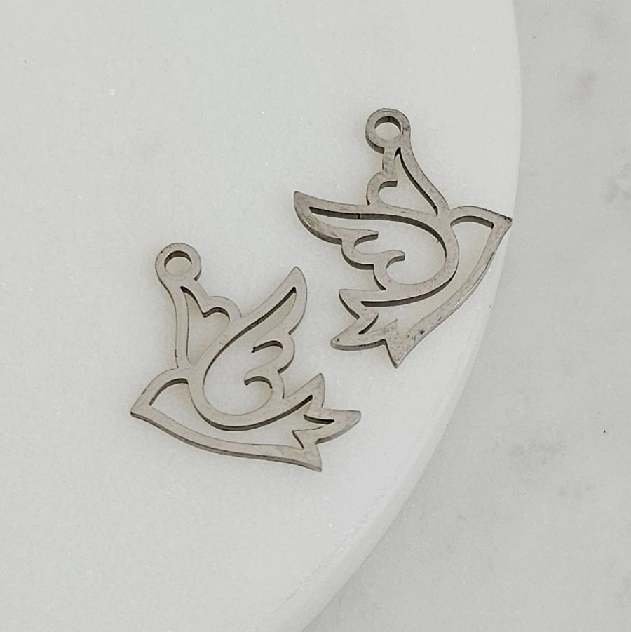 Подвеска Птица 17.8х13.2 мм нержавеющая сталь (10195) купить с доставкой по России | Интернет-магазин Viva Beads