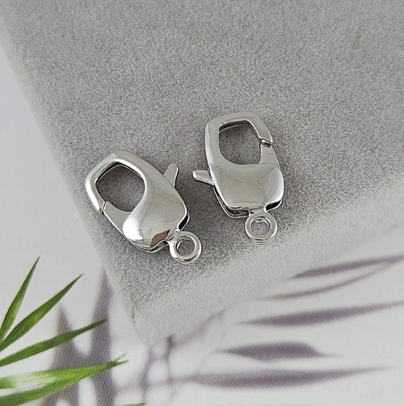 Замок лобстер 20x10 мм родиевое покрытие (4870-Р) купить в Воронеже | Заказать в интернет-магазине Viva Beads
