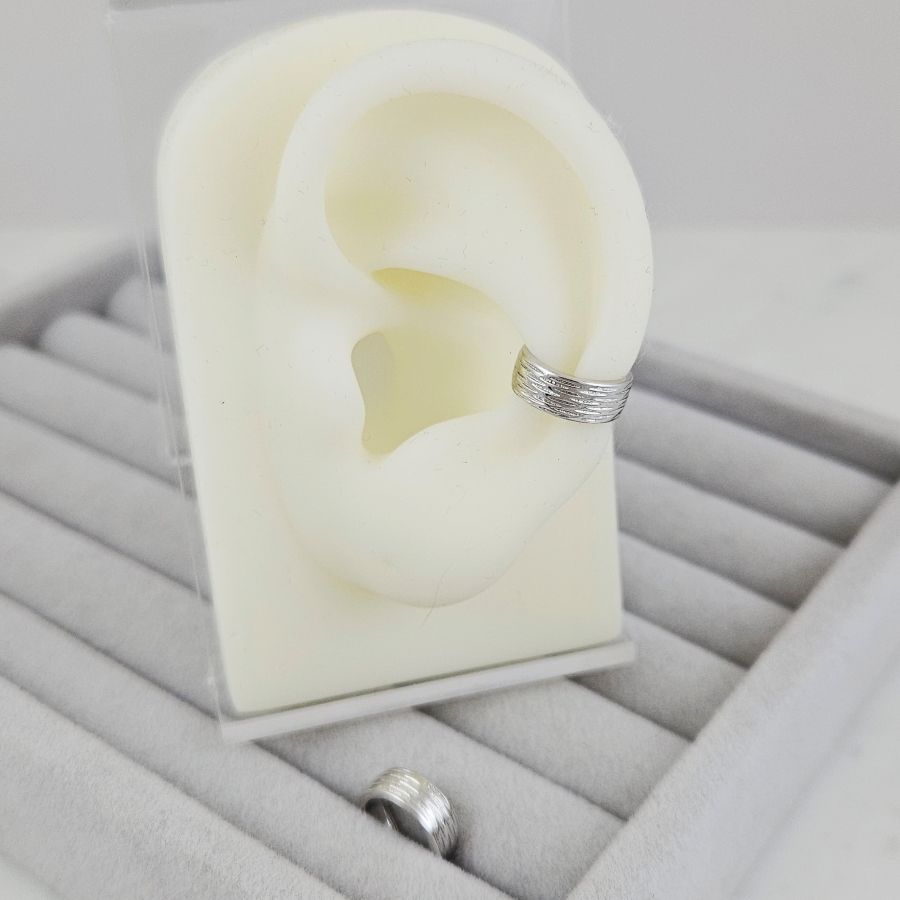 1 шт. Кафф на ухо 11.8х4.3 мм родиевое покрытие (10200-Р) купить с доставкой по России | Интернет-магазин Viva Beads