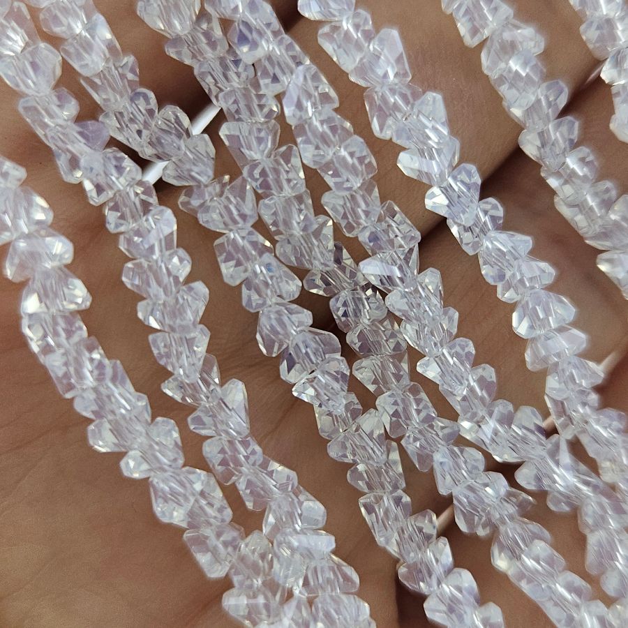 Нить 32 см Бусины хрустальная крошка ок. 4 мм опаловый  (7338-4-ОПАЛ) купить с доставкой по России | Интернет-магазин Viva Beads