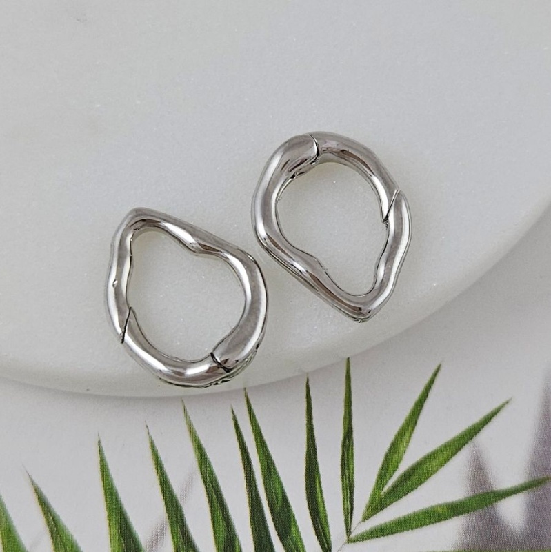 Замок карабин 18.6*14.1 мм родиевое покрытие (9828-Р) купить в Воронеже | Заказать в интернет-магазине Viva Beads
