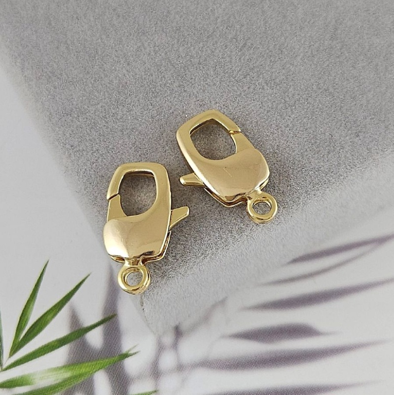 Замок лобстер 20x10 мм позолота 14К (4870-З) купить в Воронеже | Заказать в интернет-магазине Viva Beads
