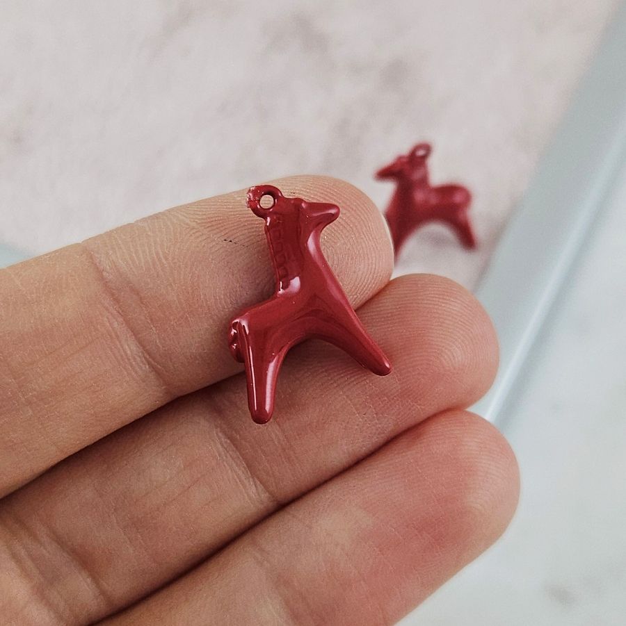 Подвеска Лошадь 18.4x12х6.2 мм красный (10177-КРАС) купить с доставкой по России | Интернет-магазин Viva Beads