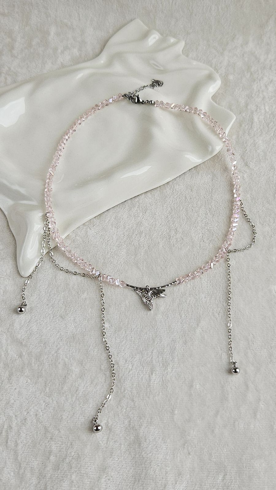 Чокер с подвесками и цепочками Крылья колибри - набор материалов (НАБОР-82) купить с доставкой по России | Интернет-магазин Viva Beads