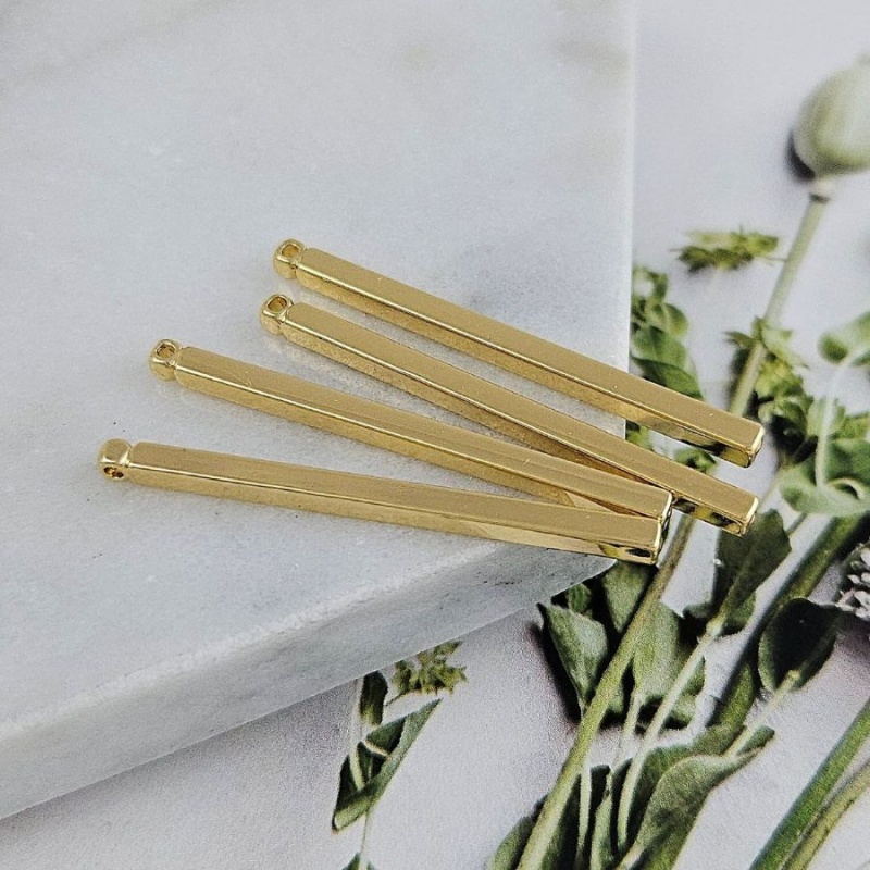 УЦЕНКА Подвеска палочка 35x2x2 мм позолота 14К (4283-35-З-УЦ)