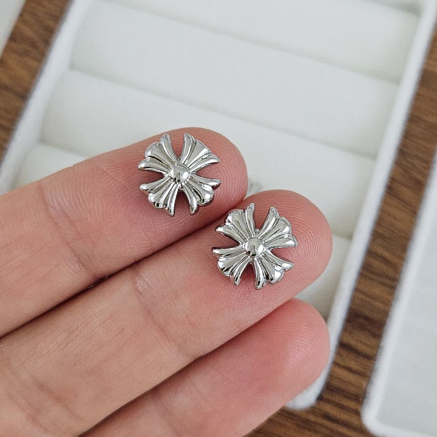 Бусина разделитель Крест 10х10х5.3 мм, родиевое покрытие (10265-Р) купить с доставкой по России | Интернет-магазин Viva Beads