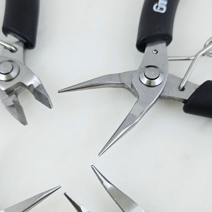 4 шт. Набор инструментов: кусачки, круглогубцы, тонкогубцы, утконосы GT (НАБОР-GT) инструмент для сборки украшений купить с доставкой по России | Интернет-магазин Viva Beads