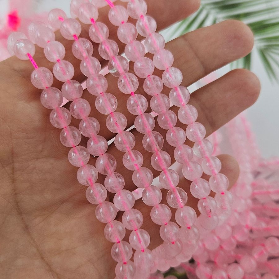 Нить 19 см Розовый кварц 6.1-6.3 мм бусина гладкий шар (767-6.2) купить в Воронеже | Заказать в интернет-магазине Viva Beads
