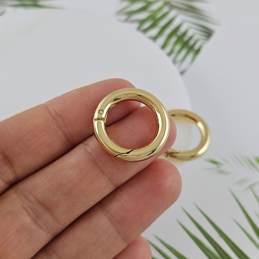 Замок круглый карабин 20х3.5 мм позолота 14К (5183-20-З14) купить в Воронеже | Заказать в интернет-магазине Viva Beads
