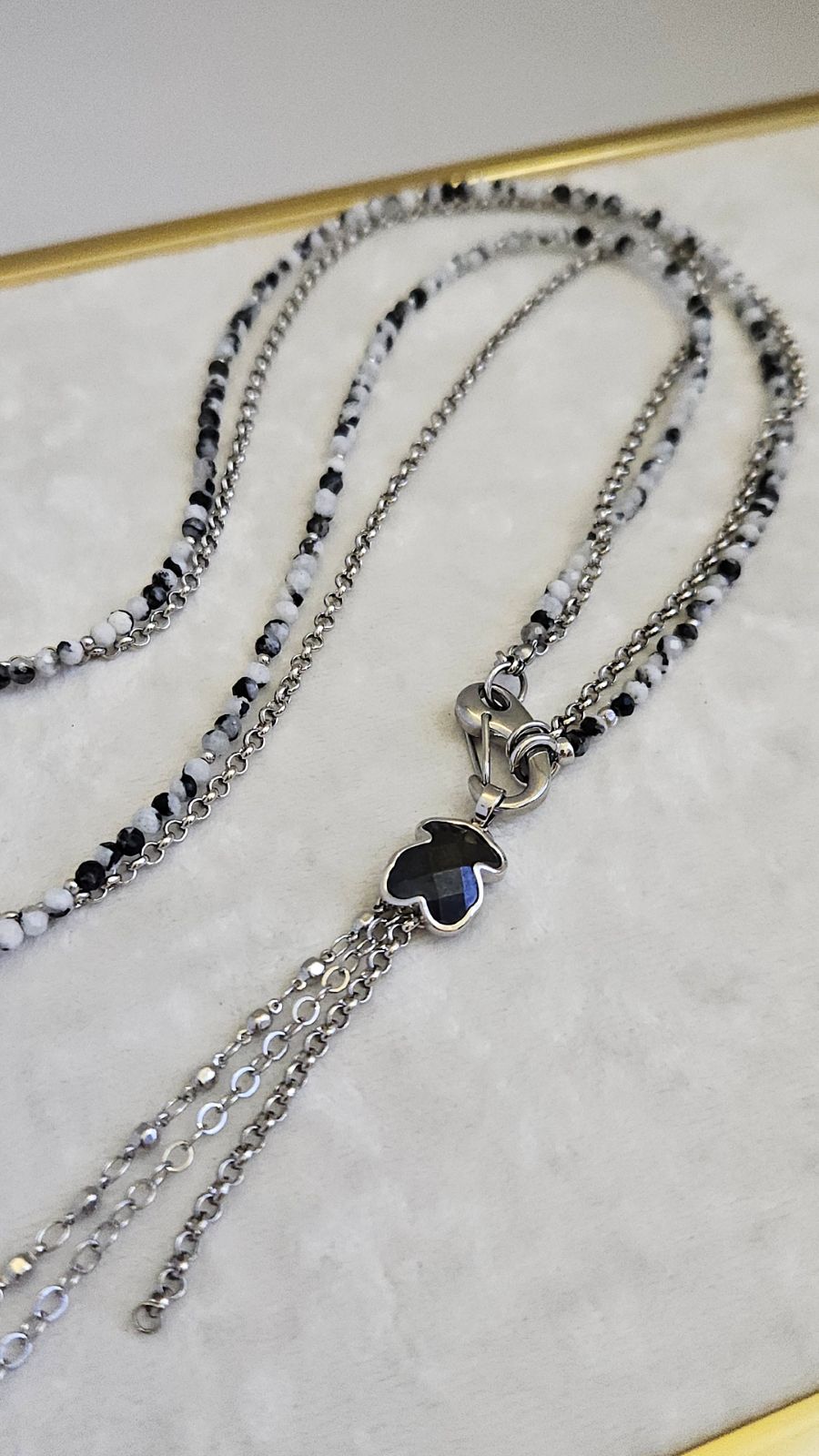 Лунный свет: набор материалов для создания длинного колье из лунного камня (НАБОР-72) купить с доставкой по России | Интернет-магазин Viva Beads