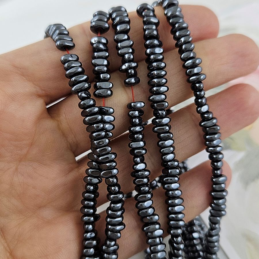 Нить 40 см Гематит, гематин ок. 5.5х4.5х2 мм, бусины фри форм, цвет черный (10158-Ч) для бижутерии купить с доставкой по России | Интернет‑магазин Viva Beads
