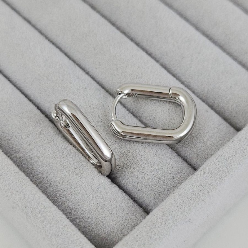 Швензы конго, бублики овальные 20х15х3.5 мм родиевое покрытие (5032-Р) купить с доставкой по России | Интернет-магазин Viva Beads