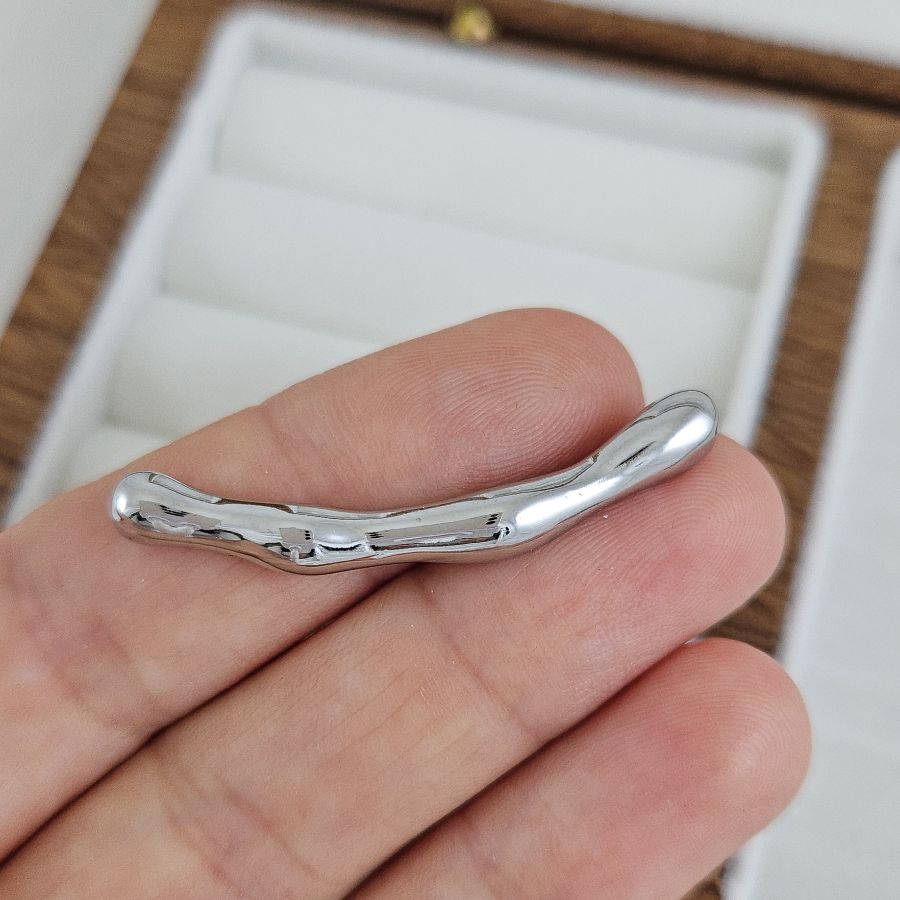 Бусина разделитель трубочка 40х5.1 мм, родиевое покрытие (9580-40-Р) купить с доставкой по России | Интернет-магазин Viva Beads