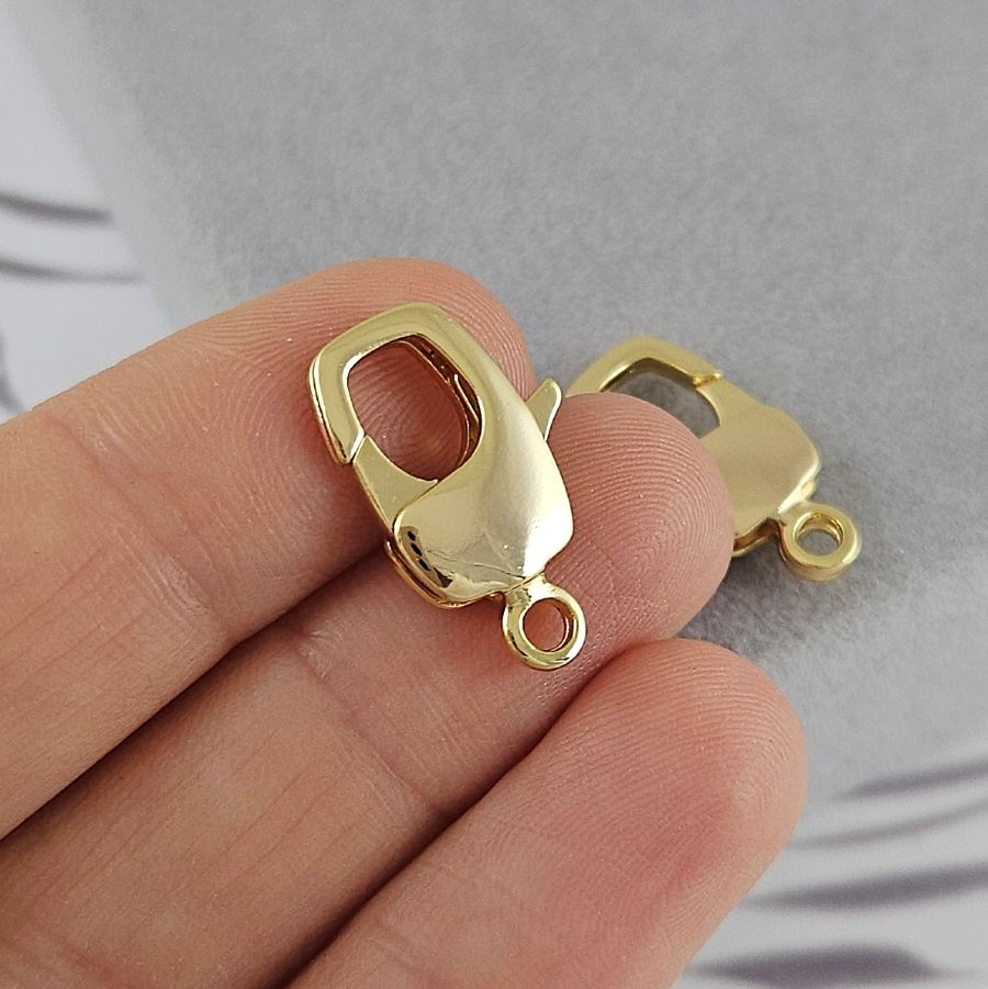 Замок лобстер 20x10 мм позолота 14К (4870-З) купить в Воронеже | Заказать в интернет-магазине Viva Beads
