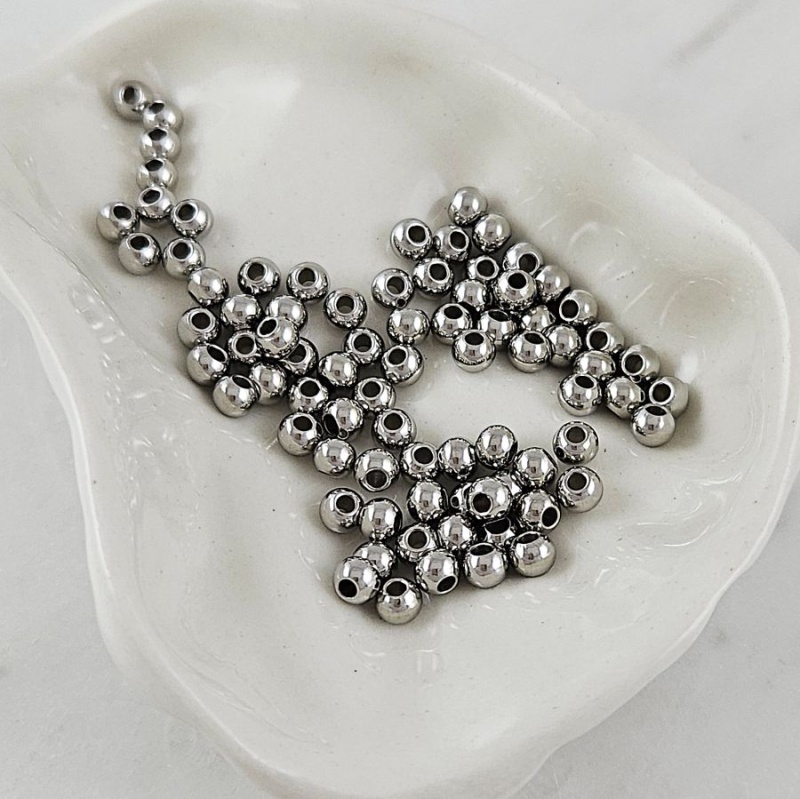 10 шт. Бусина разделитель 4х3 мм, нержавеющая сталь (8492-4) купить с доставкой по России | Интернет-магазин Viva Beads