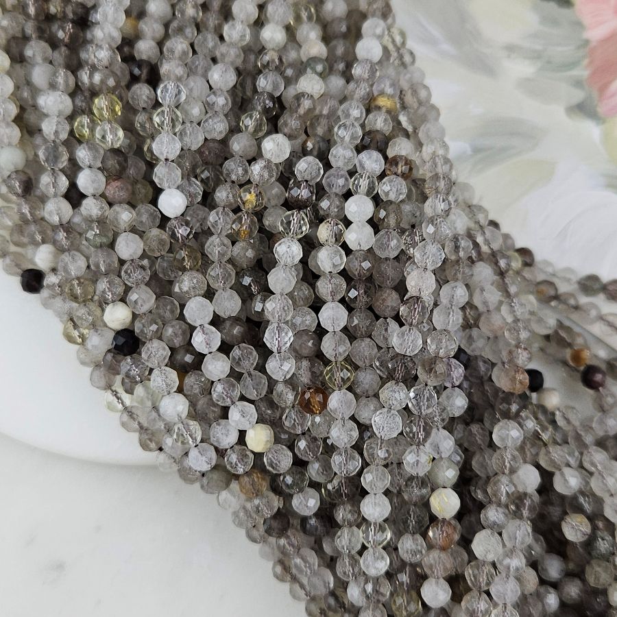 Нить 38 см Кварц натрульный дымчатый ок. 4.3 мм бусины граненый шар (10155-4) для бижутерии купить с доставкой по России | Интернет‑магазин Viva Beads
