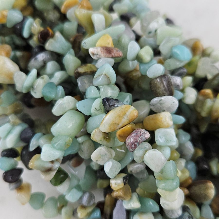 Нить 39 см Амазонит натуральный ок. 5-8 мм бусины каменная крошка (10124) для бижутерии купить с доставкой по России | Интернет‑магазин Viva Beads
