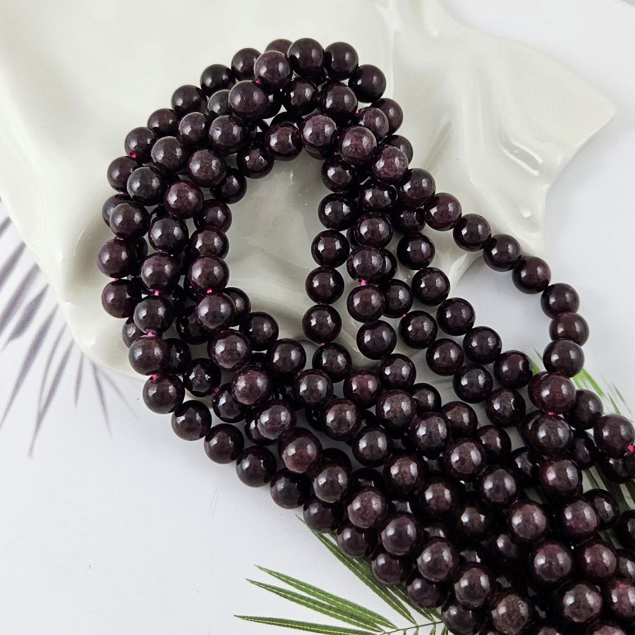 Нить 19 см Гранат натуральный ок. 8.5 мм, бусина гладкий шар (2370) для бижутерии купить с доставкой по России | Интернет‑магазин Viva Beads
