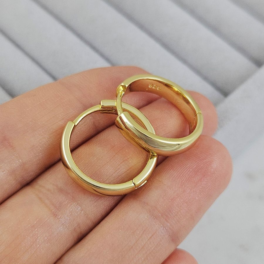 Швензы кольца,бублики, конго 20х4.3 мм позолота 14К (6799-З) купить с доставкой по России | Интернет-магазин Viva Beads