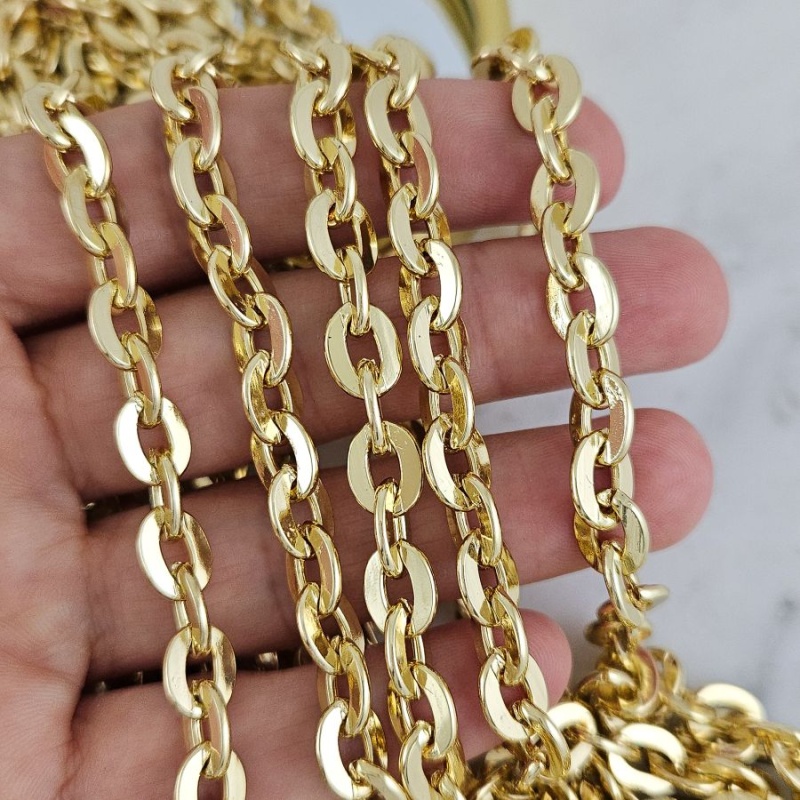 50 см Цепь якорная толщиной ок. 7 мм, цвет золото (10255-З) купить с доставкой по России | Интернет-магазин Viva Beads