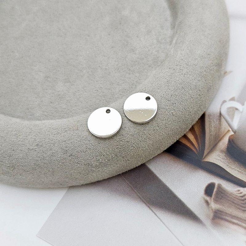 УЦЕНКА Подвеска круглая 12 мм родиевое покрытие (6747-Р/12-УЦ) купить с доставкой по России | Интернет-магазин Viva Beads