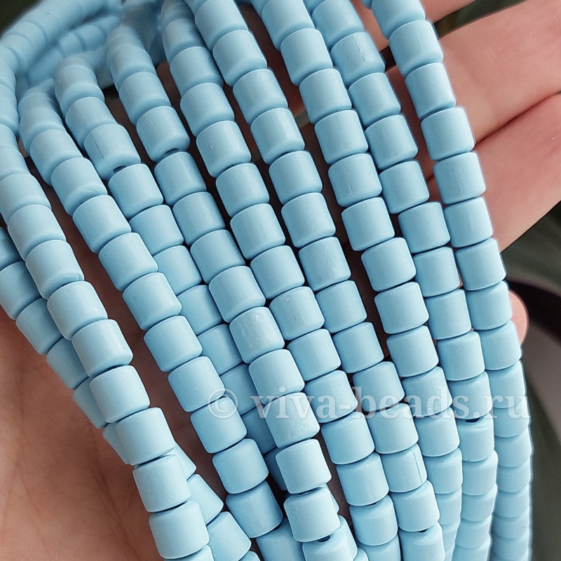 Нить 19 см Каучук (пластик) 6 мм голубой (6486-ГОЛ2)