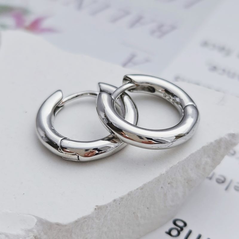 УЦЕНКА Швензы / серьги / конго 16х3 мм родиевое покрытие (6860-Р-УЦ)